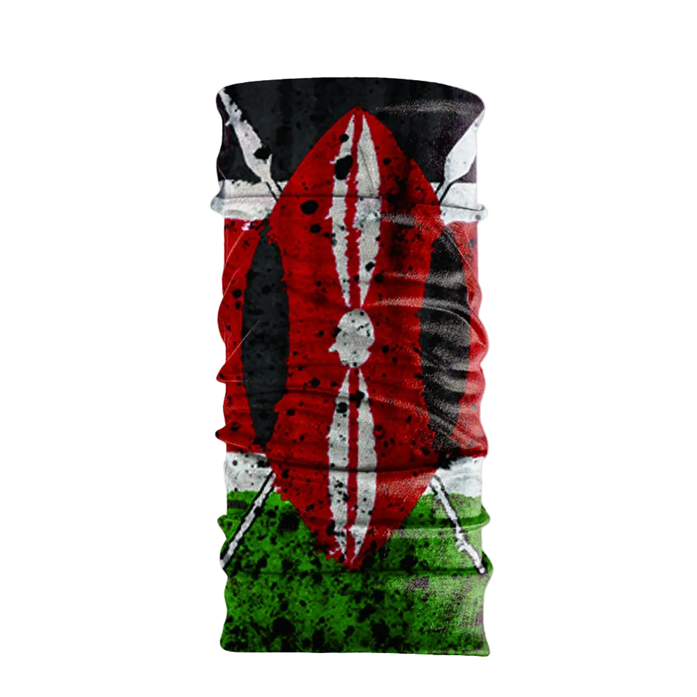 Kenya Flag Tubular Bandanas (Multi-Use Buffs)