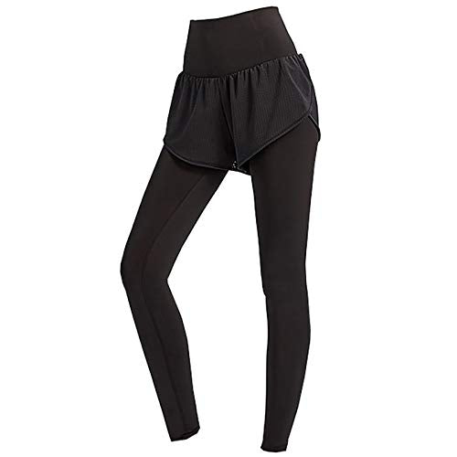 Women’s 2-in-1 Workout Leggings with Built-in Running Shorts