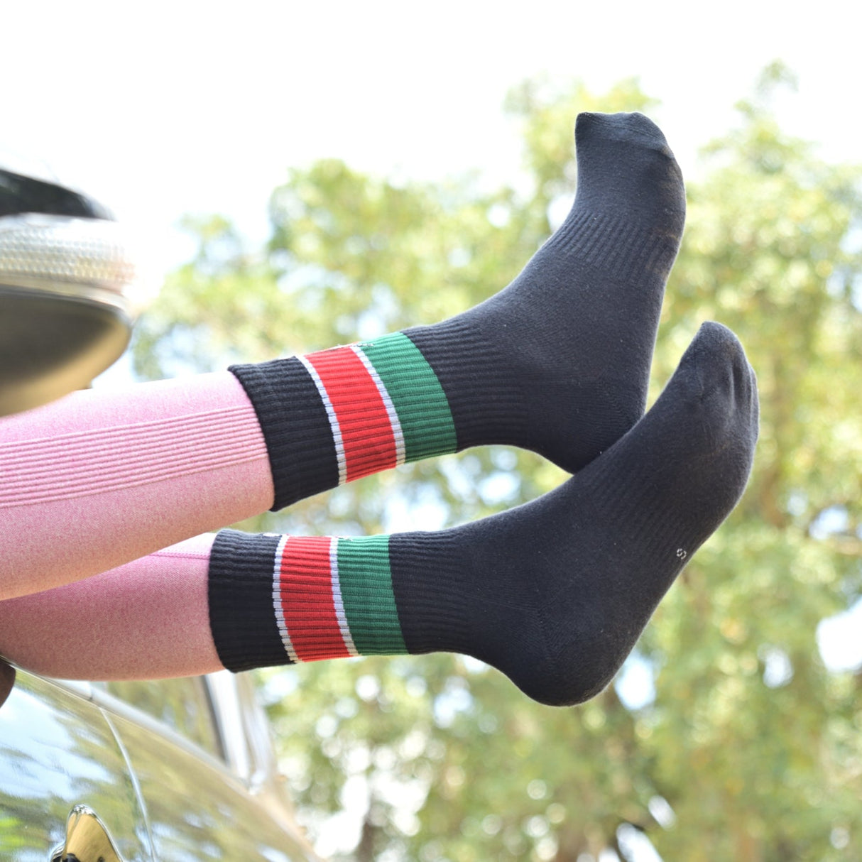 Sports Socks in Kenya Flag (Crew Length)