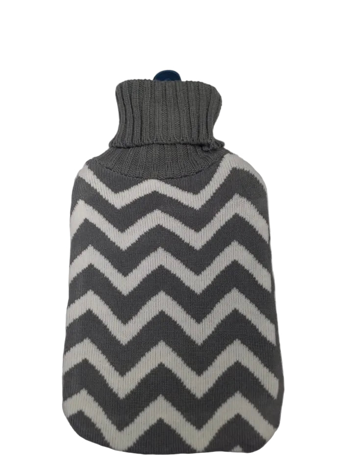 Hot Water Bottle with knitted cover