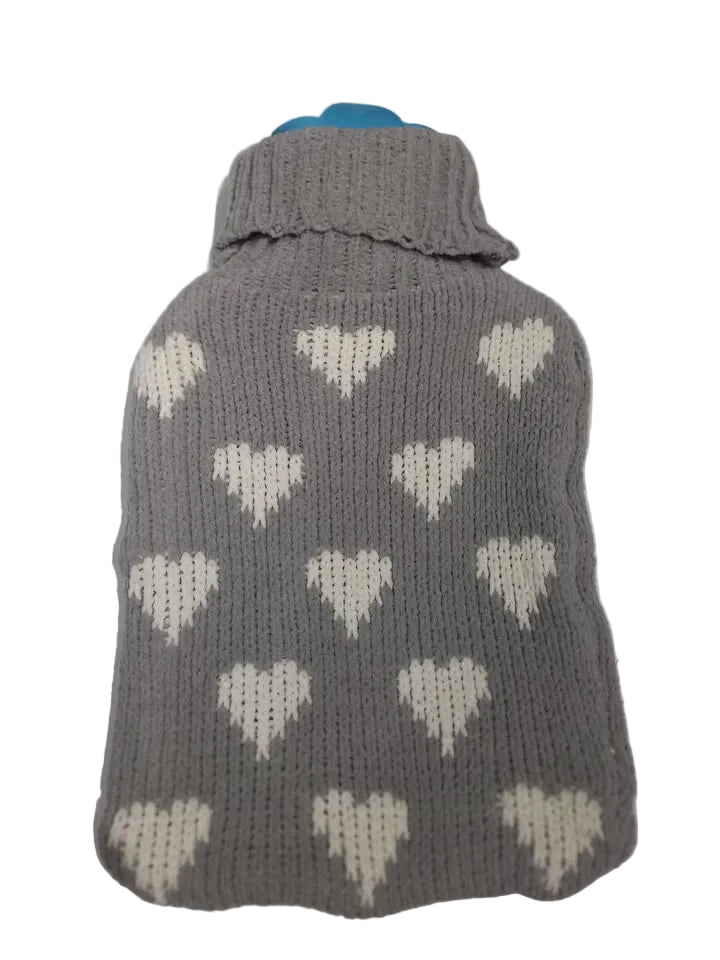 Hot Water Bottle with knitted cover