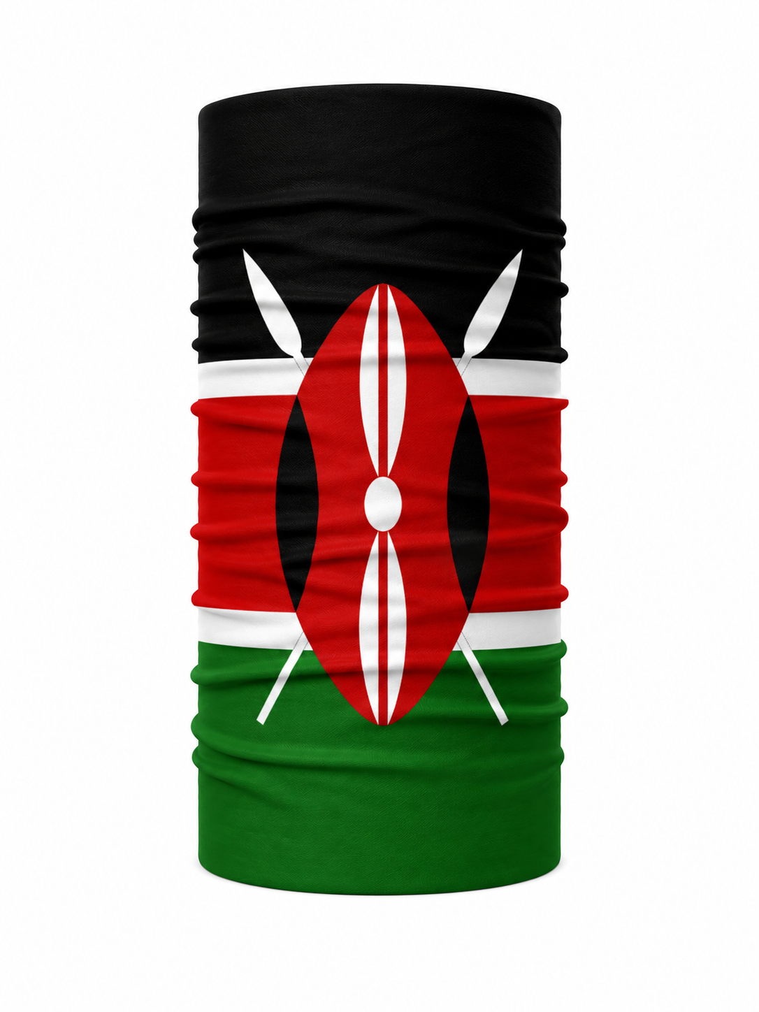 Kenya Flag Tubular Bandanas (Multi-Use Buffs)