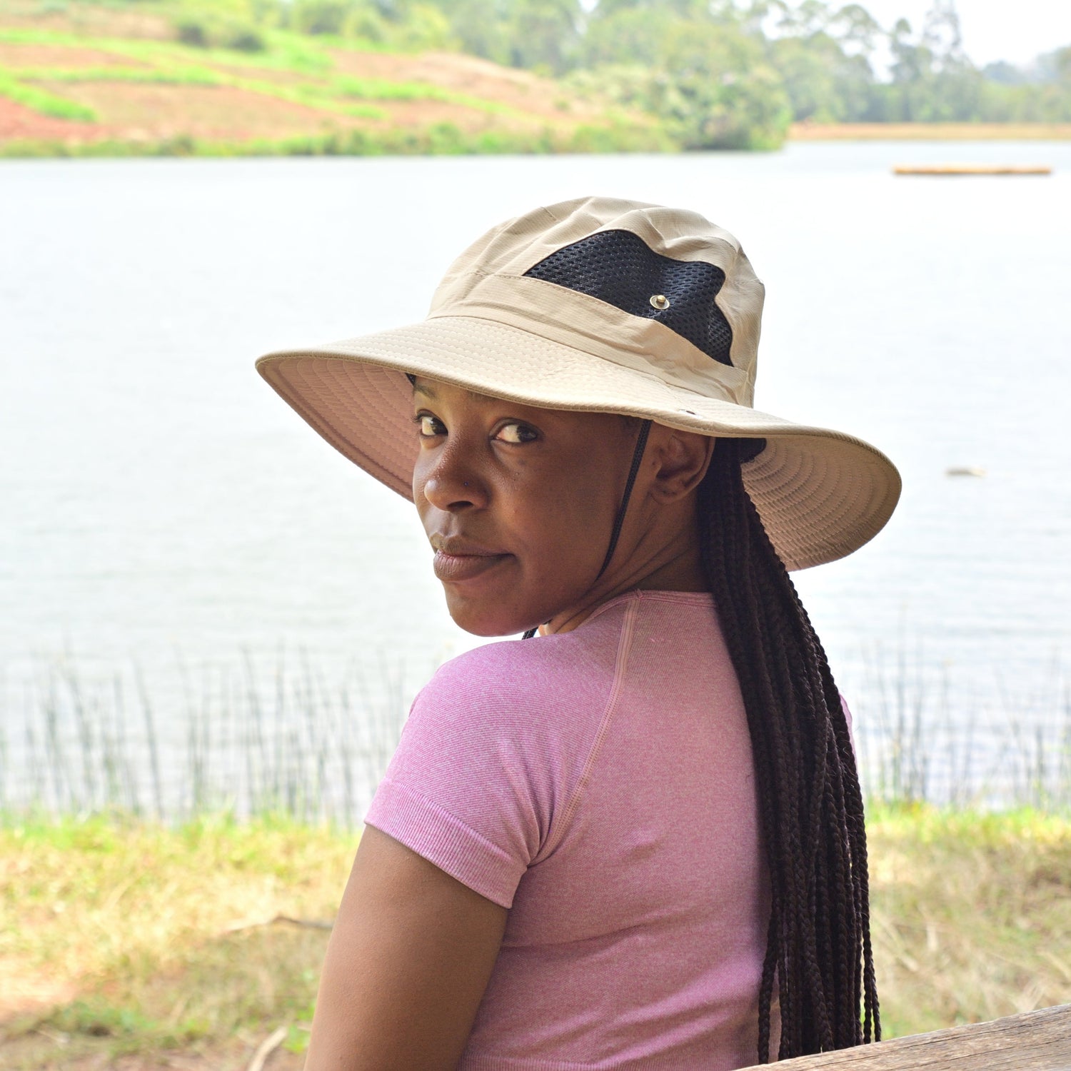 Narrow-Brim Bucket Hat