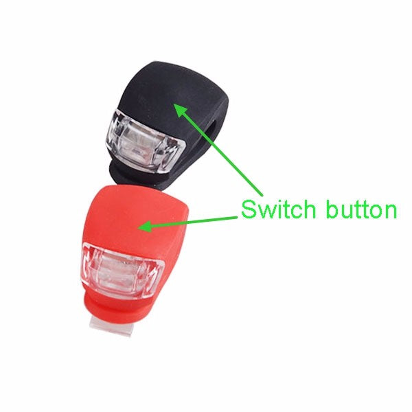 Front and Rear Silicone LED Bike Light Set