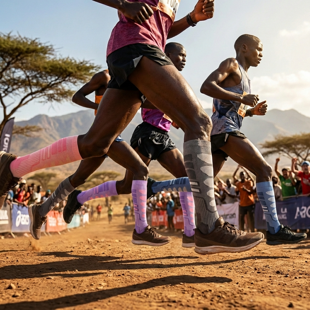 Compression Over-Calf Running Socks