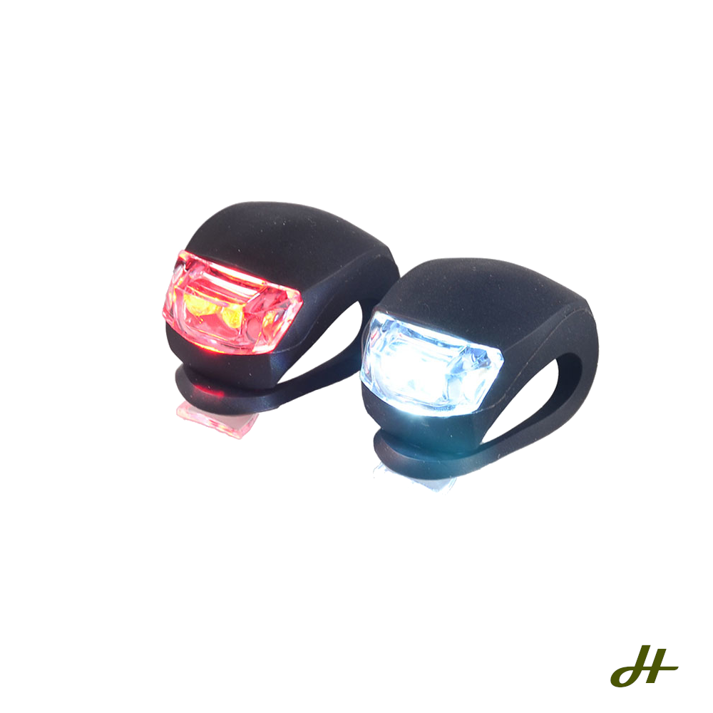 Silicone bike light outlet set