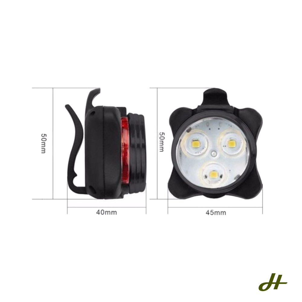 Bike Button Twin Lights