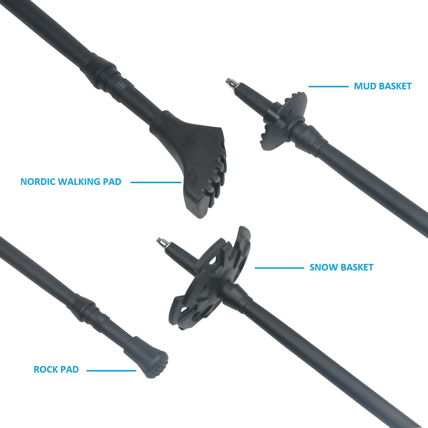 Carbon Fiber Trekking Poles - hawioutdoors