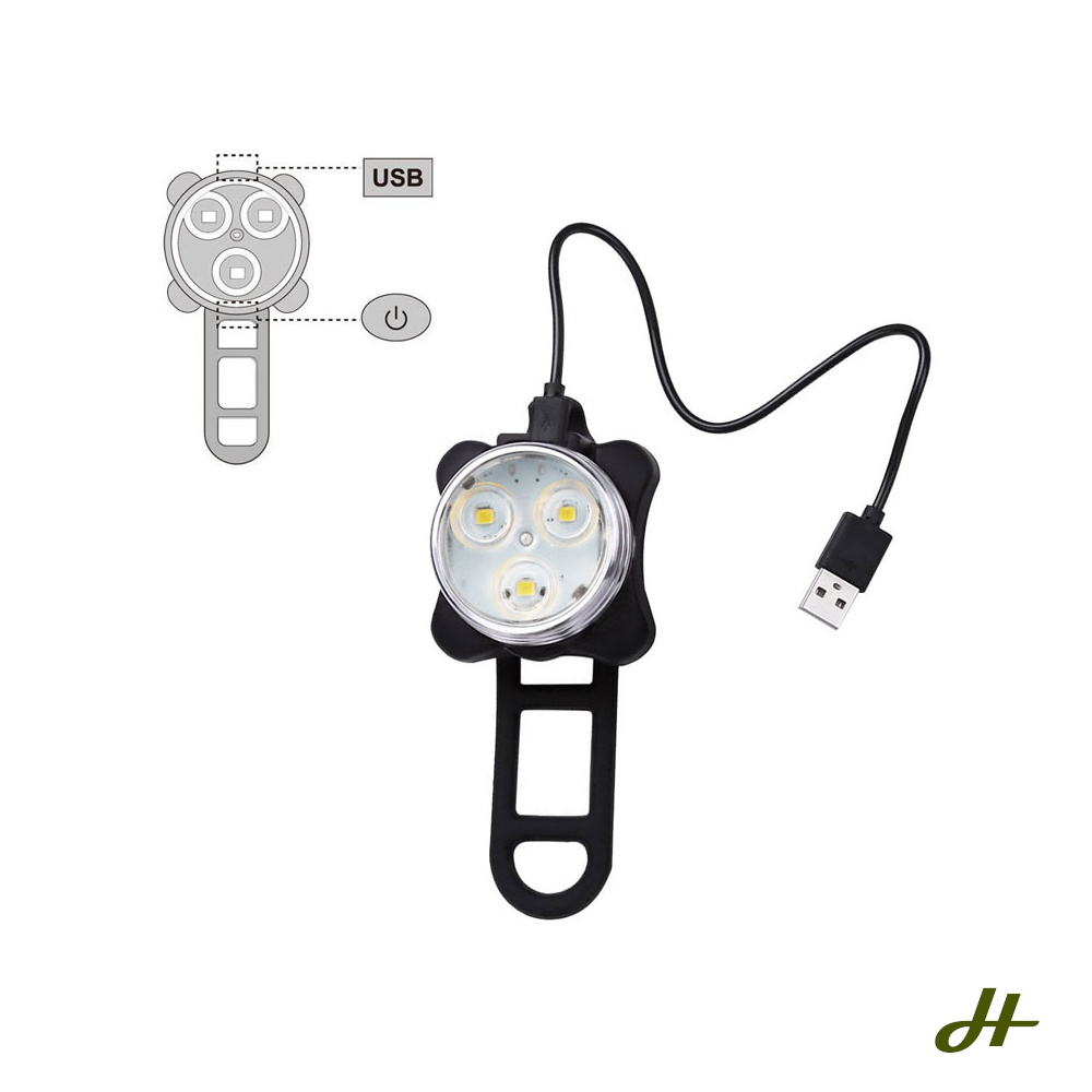 Bike Button Twin Lights