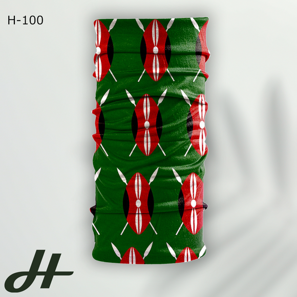 Bandanas - Tubular Bandanas - Kenya Flag (select a minimum of three pieces)