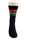 Base Layer - Sports Socks in Kenya Flag (Crew Length)