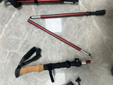 Collapsible Walking Poles - Aluminum Shaft, Cork Handle