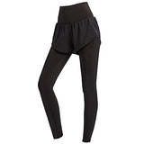 Women’s 2-in-1 Workout Leggings with Built-in Running Shorts