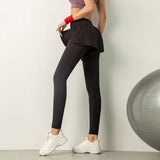 Women’s 2-in-1 Workout Leggings with Built-in Running Shorts