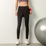 Women’s 2-in-1 Workout Leggings with Built-in Running Shorts