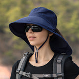 Sunhat with flexi sunshade and small ponytail hair hole
