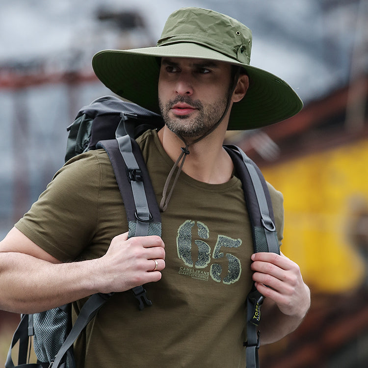 Wide Brim Bucket Hat