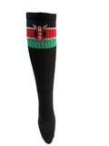 Base layer - Sports Socks in Kenya Flag (OverCalf length)