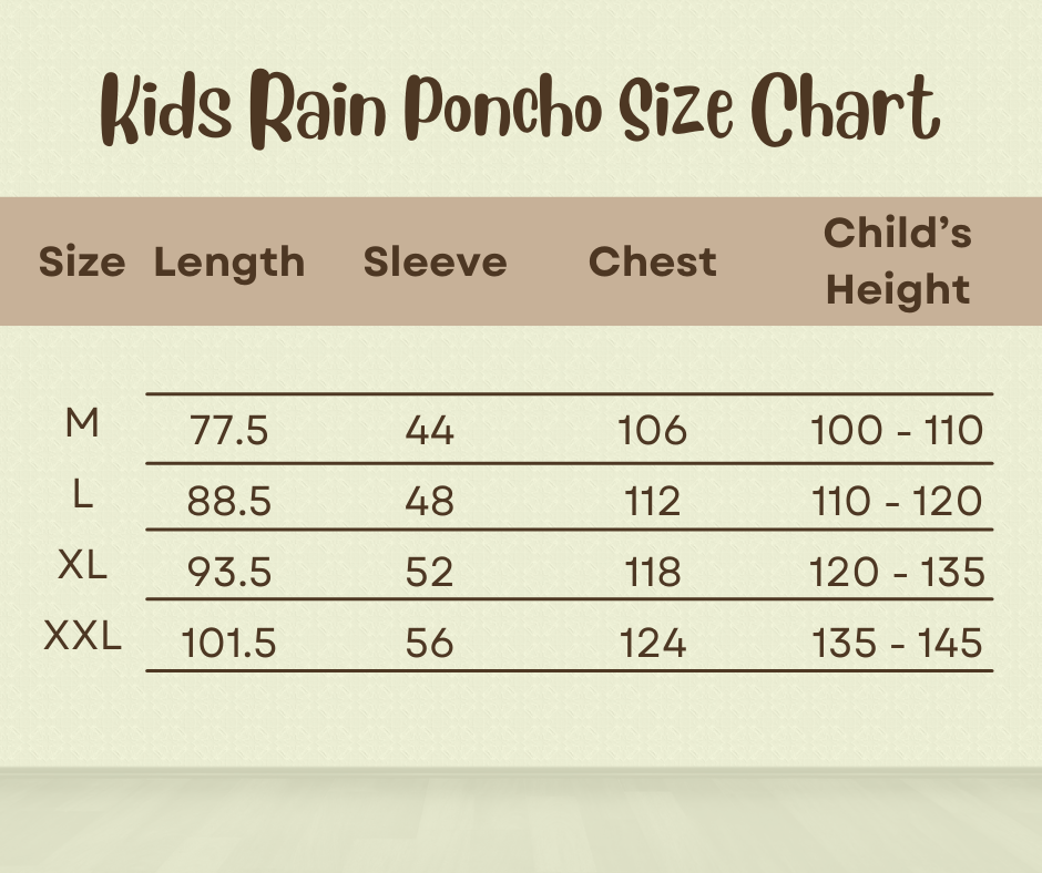 Kids' (Girls) Waterproof Raincoat - Stylish, Durable & Full Protection