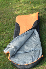 Four Season Envelope Sleeping Bag with Hood  - Warm, Durable & Adventure Ready