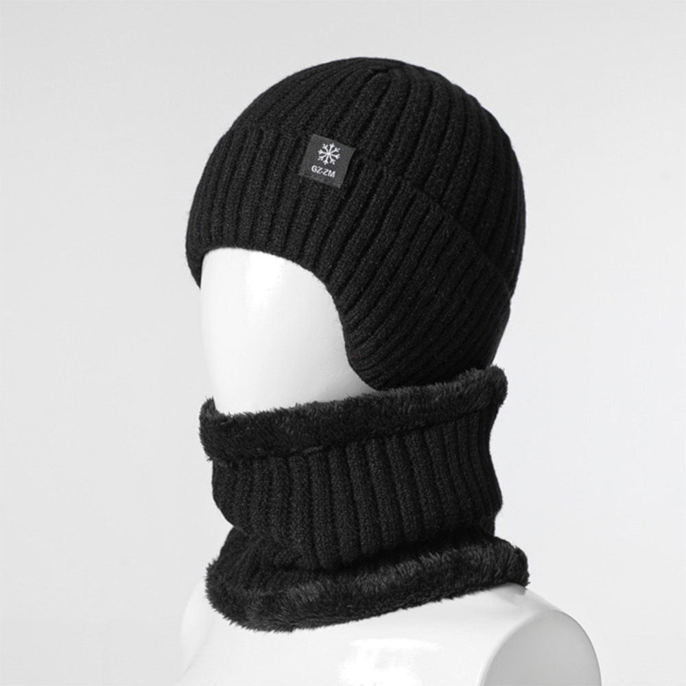 Double Layer Summit Beanie  with Neck Gaiter (Plain)