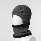 Double Layer Summit Beanie  with Neck Gaiter (Plain)