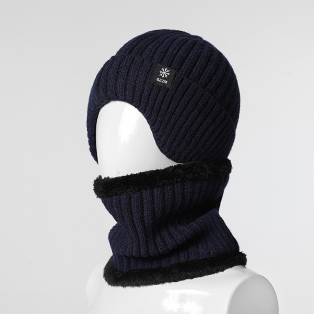 Double Layer Summit Beanie  with Neck Gaiter (Plain)