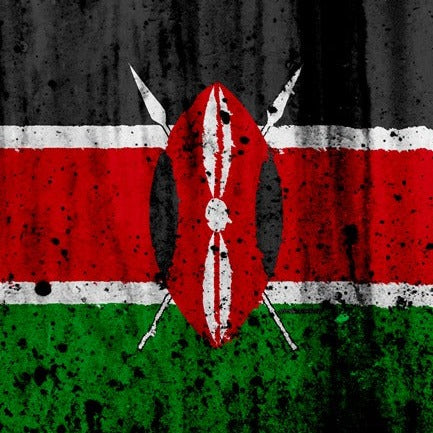 Square Bandana  - Kenya Flag