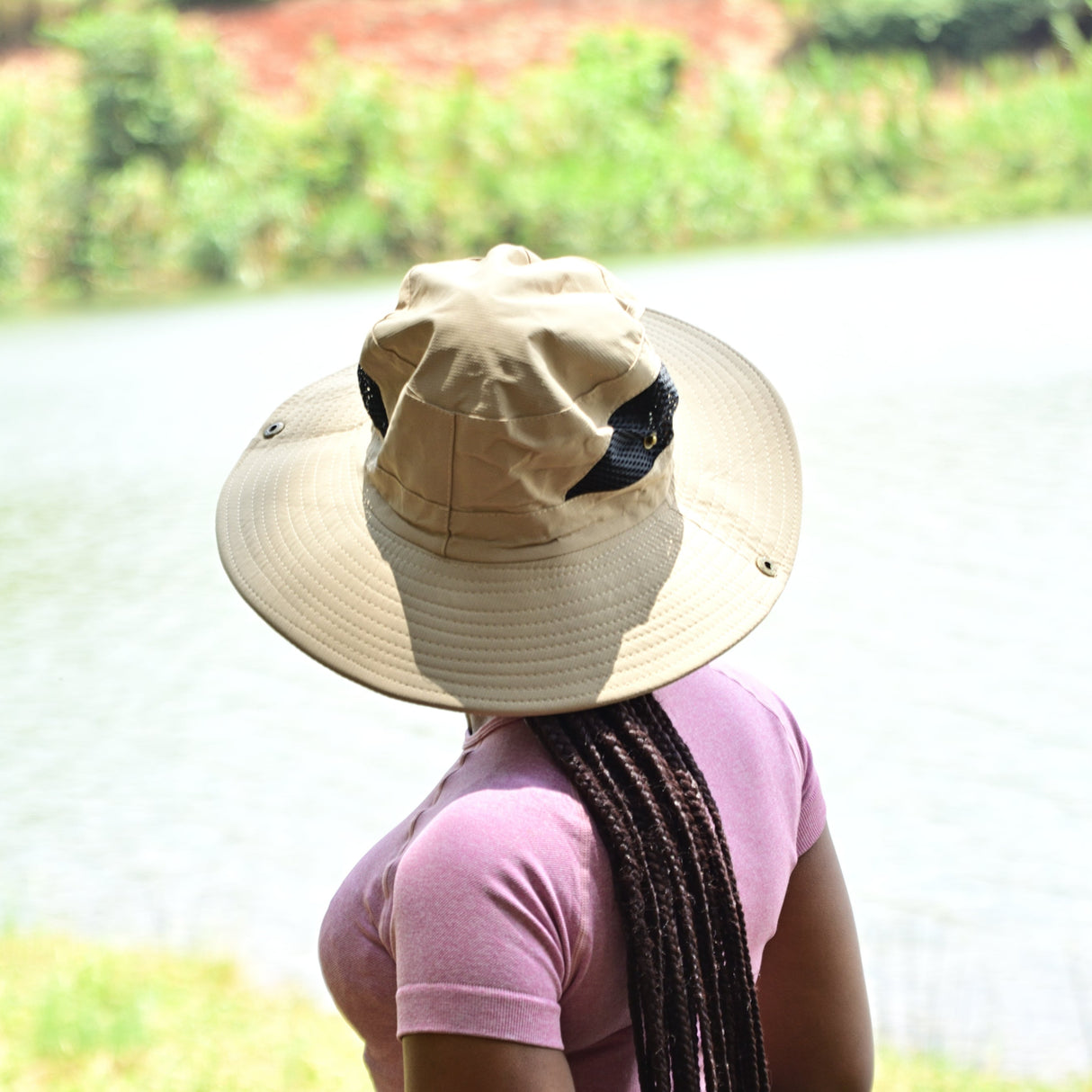 Narrow-Brim Bucket Hat