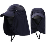 Caps with detachable sunshade