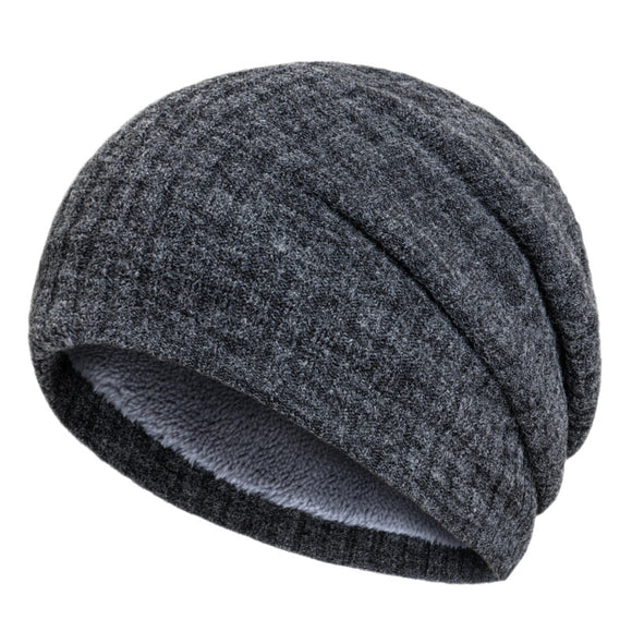 Beanie - Double Layer Slouch Beanie with plush interior