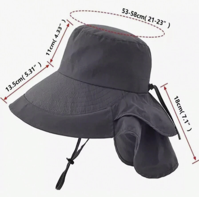 Sunhat with flexi sunshade and small ponytail hair hole