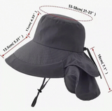 Sunhat with flexi sunshade and small ponytail hair hole