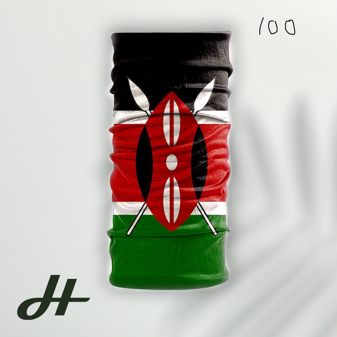 Tubular Bandanas - Kenya Flag variants