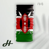 Bandanas - Tubular Bandanas - Kenya Flag (select a minimum of three pieces)