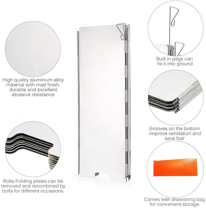 Folding Camping Stove Windshield