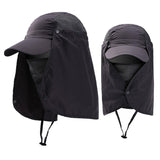 Caps with detachable sunshade