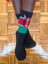 Kenya Flag Socks - Kids Crew Length socks