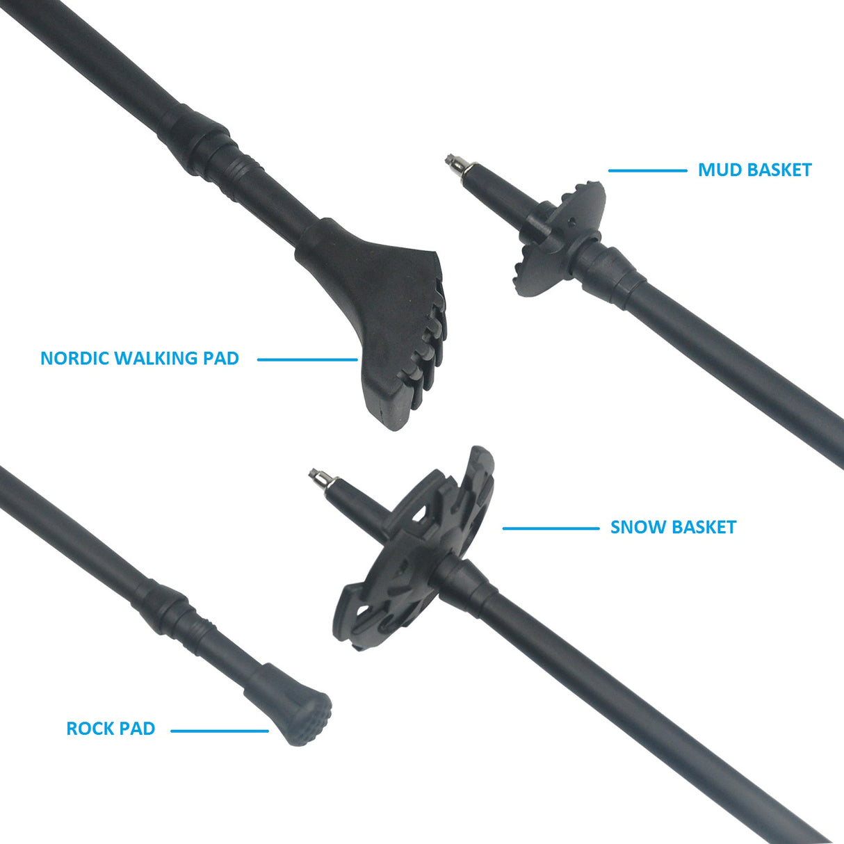 Carbon Fiber Trekking Poles - hawioutdoors