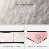 Headstrap with ear warmer and white inner lining