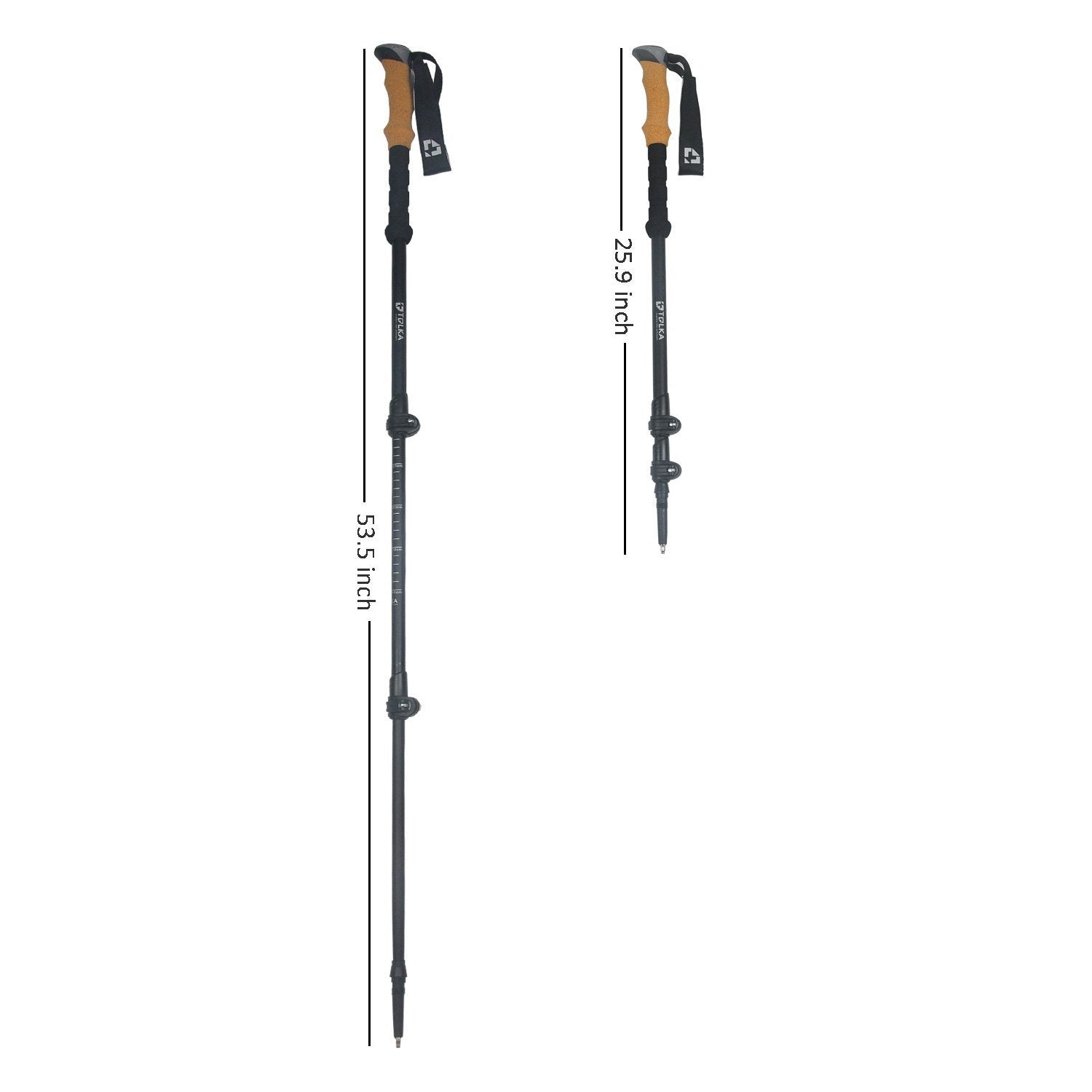 Carbon Fiber Trekking Poles - hawioutdoors