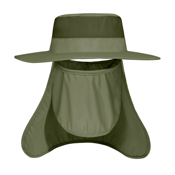 Bucket hat with detachable sun covers