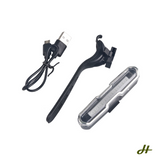 High-Viz Red White Blue rechargeable Bike Light