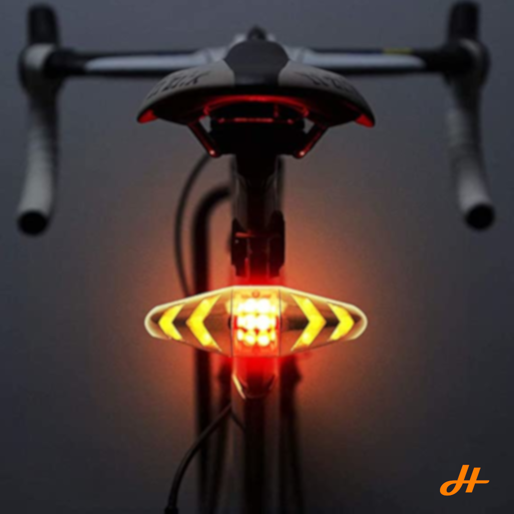 Boruit YHX-2573 turn signal USB rechargeable bicycle turn signal wireless  remote control bicycle tail light front light mountain bike riding light