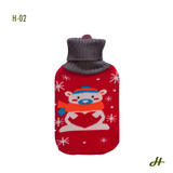 Hot Water Bottle with knitted cover