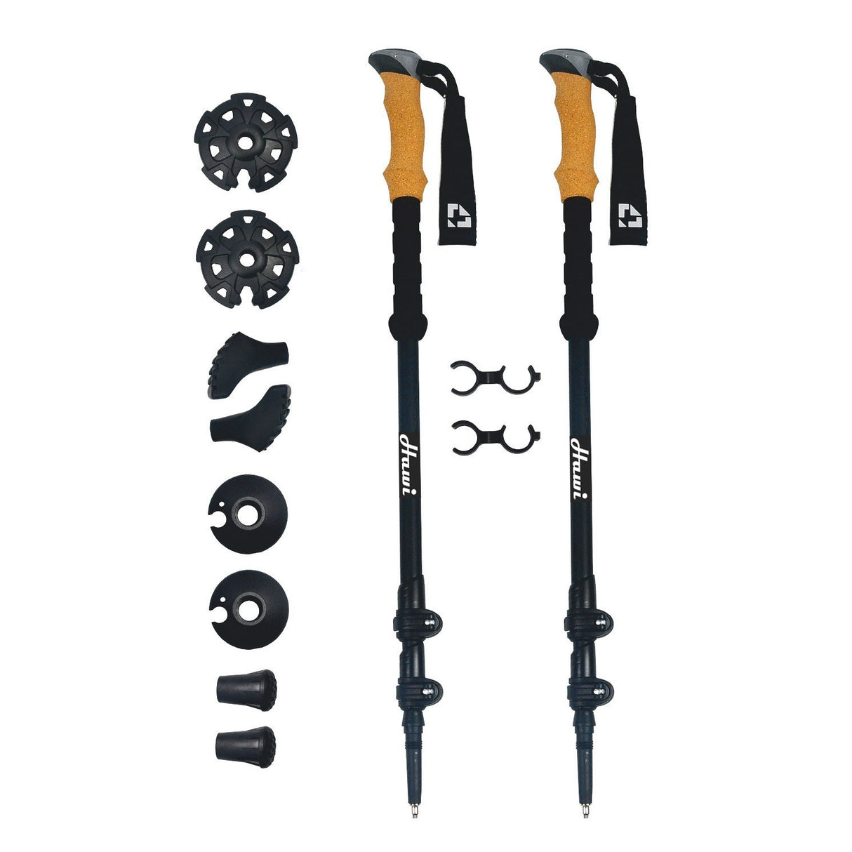 Carbon Fiber Trekking Poles - hawioutdoors