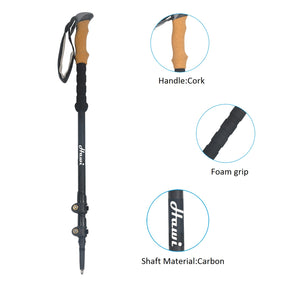 Carbon Fiber Trekking Poles - hawioutdoors
