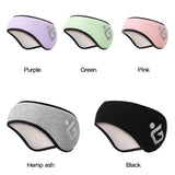 Headstrap with ear warmer and white inner lining